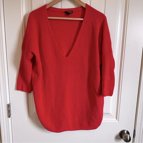 Express women’s‎ sweater large pinkish orange - Picture 2 of 7